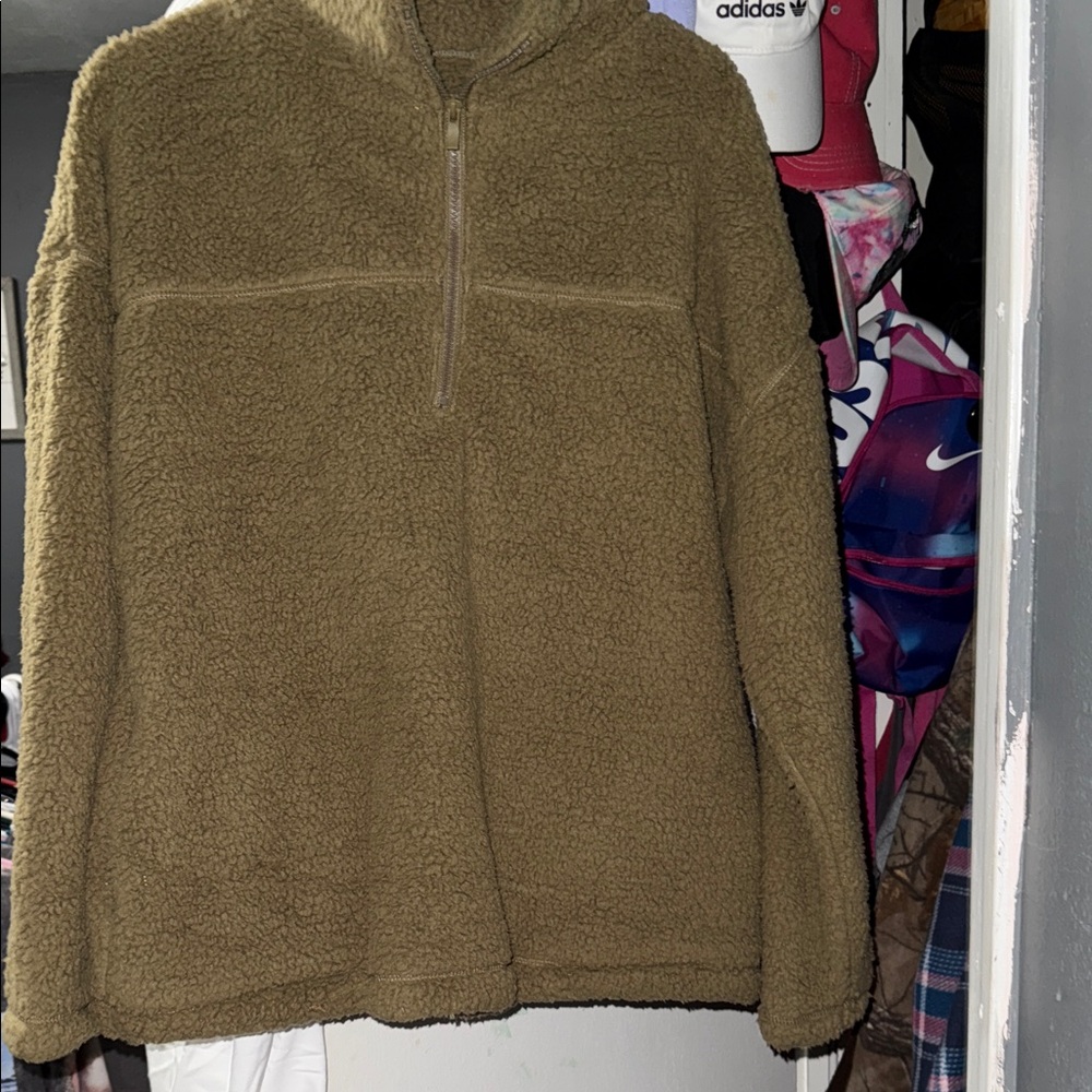 Zenana Outfitters Tan Teddy Jacket